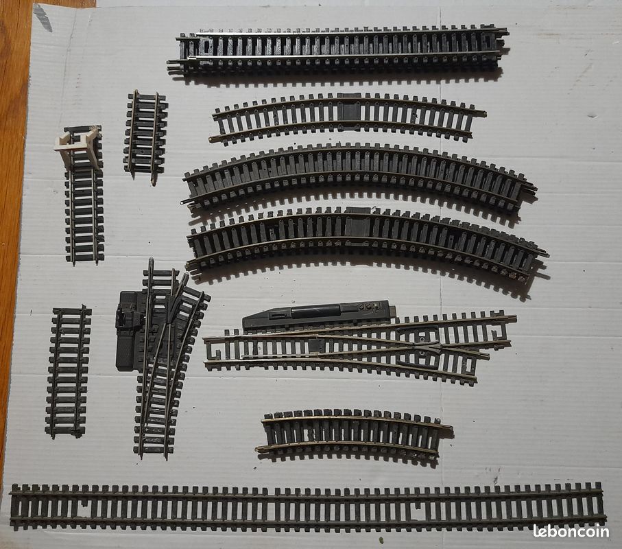 Rails Du Train Rails laiton pour Trains miniatures HO - Jeux & Jouets