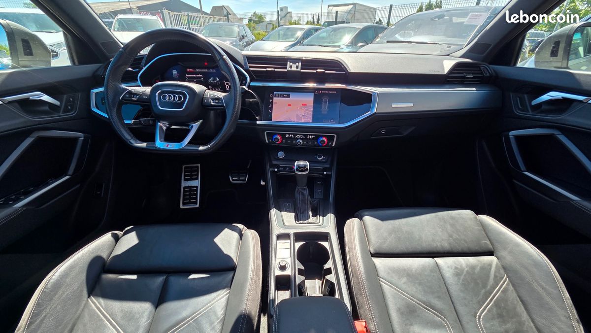 AUDI Q3 2.0 35 TDI 150ch S-LINE S-TRONIC - TOIT PANO - ANDROID AUTO CARPLAY - CUIR - COFFRE ELECTRIQUE (image 14)