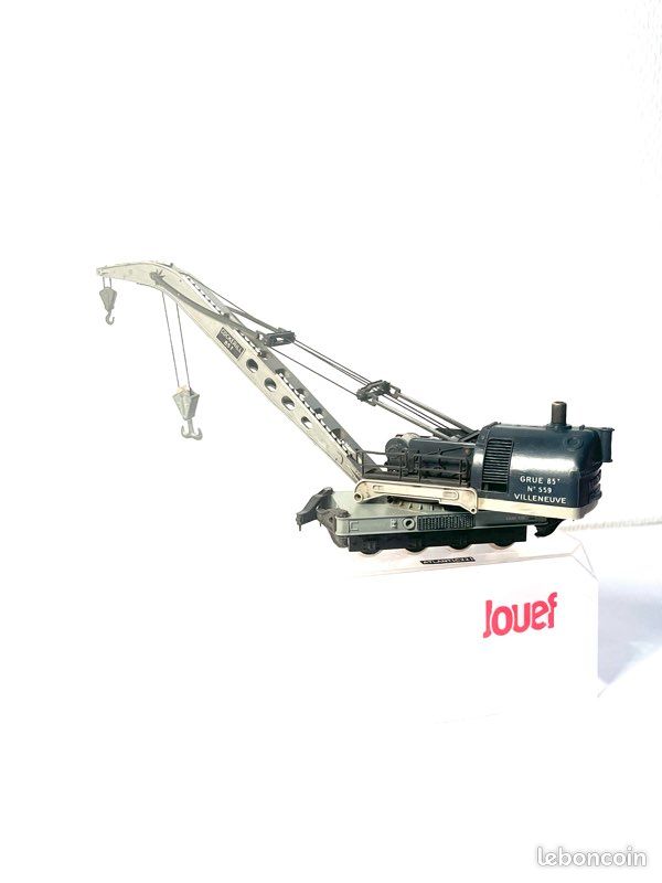 Grue Jouef Cockerill de Secours 85t n°559 Villeneuve SNCF Fonctionnelle