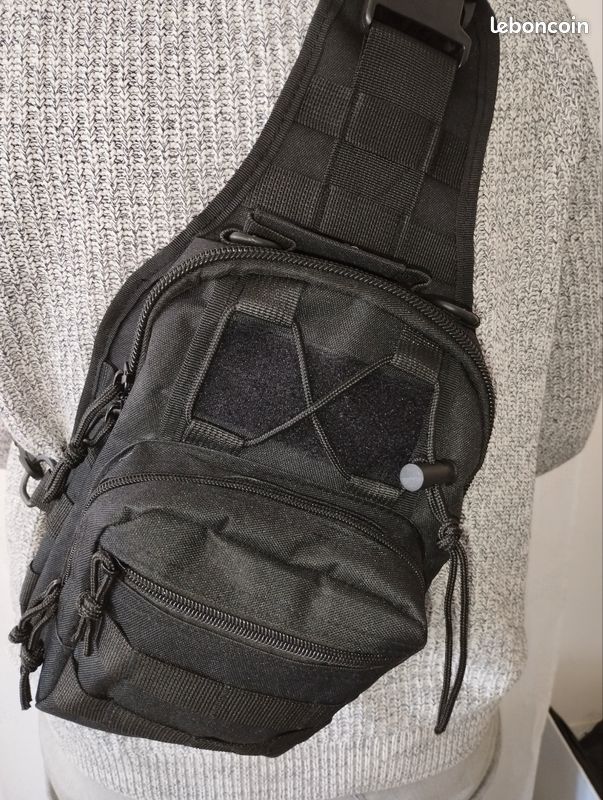 Sac De Poitrine Homme En Cuir Véritable - Sacoche Bandoulière Vintage Multifonction Pour Voyage Et Quotidien