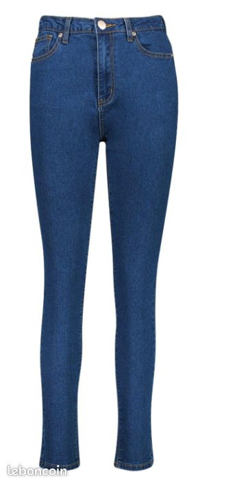 Jean Skinny taille haute bleu moyen Neuf (image 1)