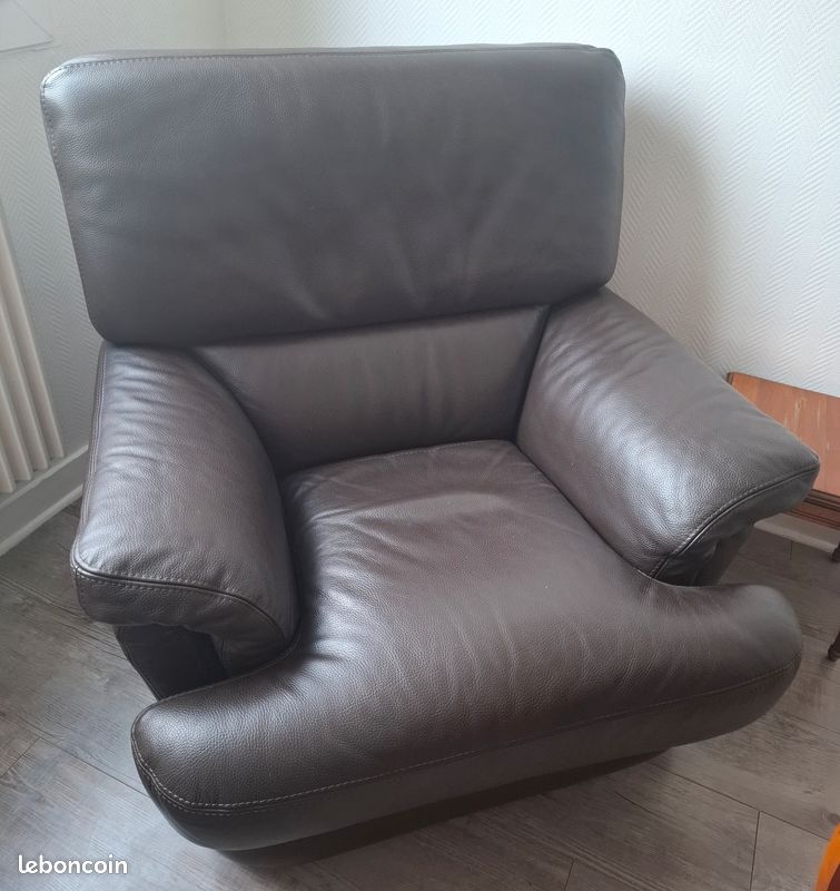 FAUTEUIL en cuir (image 1)