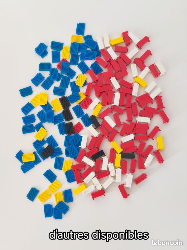 LEGO portail double vintage - poteaux + volets - 3581 + 3582 - lot noir (image 2)