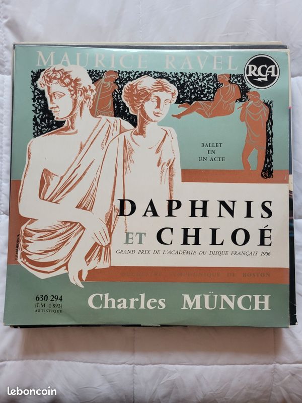 Vinyle 'Daphnis et Chloé' Ravel. Munch (image 1)