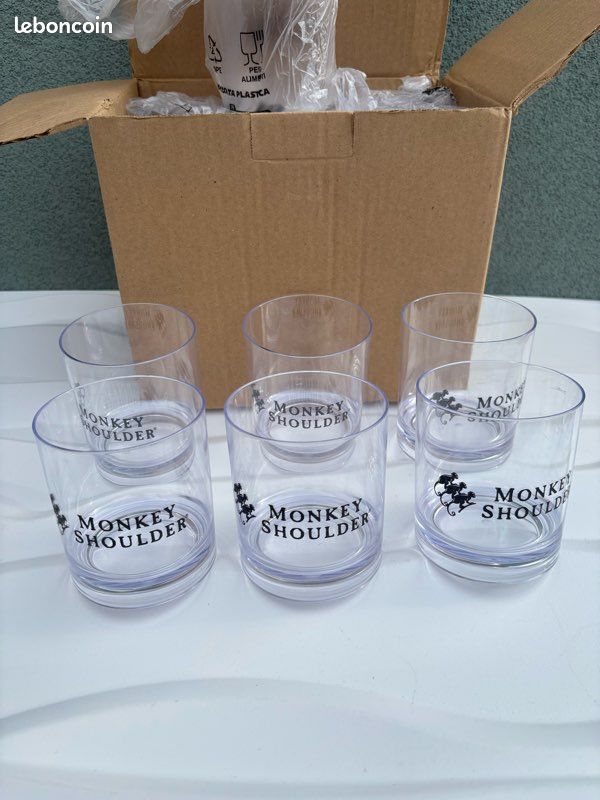 12 verres whisky Monkey Shoulder 35cl neufs (image 2)