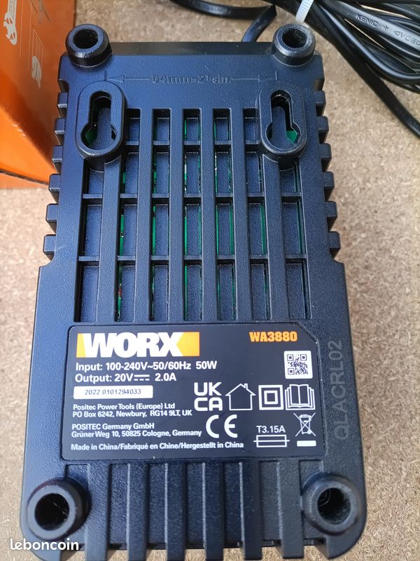 Scie sauteuse sans fil Worx + batterie + chargeur (image 17)