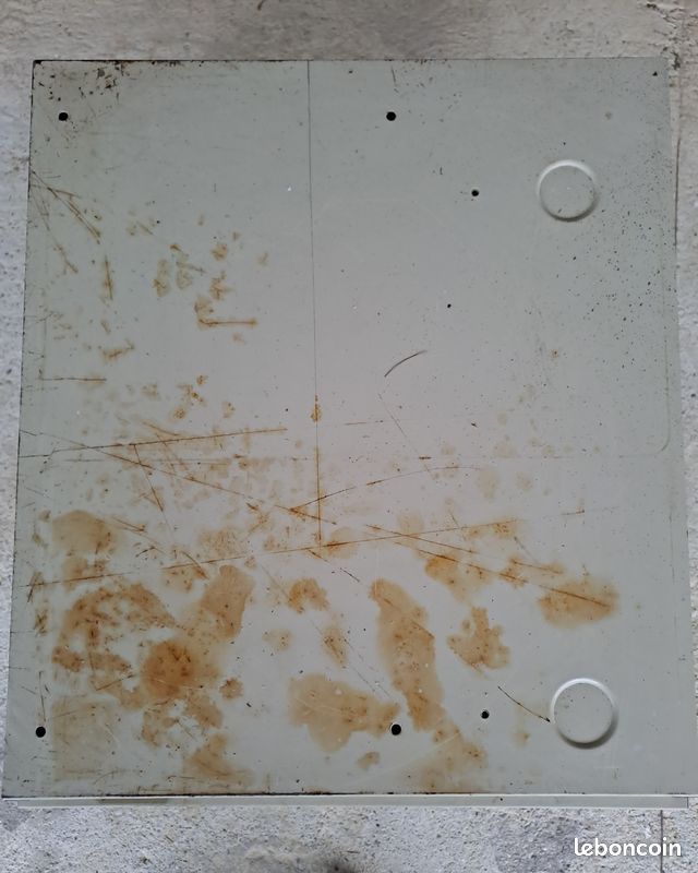 Caisson / placard métallique à roulettes 1 porte battante beige en l'état (image 8)