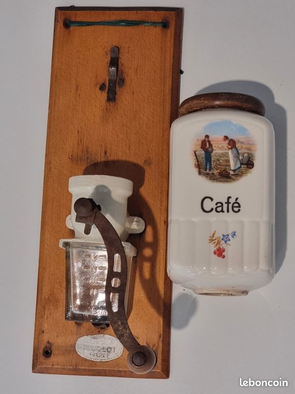 Rare moulin à café mural Peugeot frères angélus (image 8)