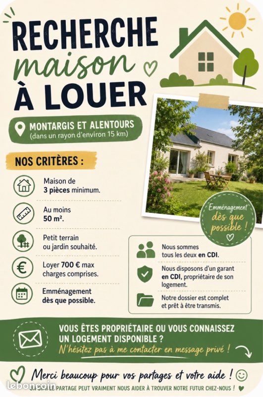 Maison 2 pièces 50 m² · à Montargis · 50 m² · 700 €