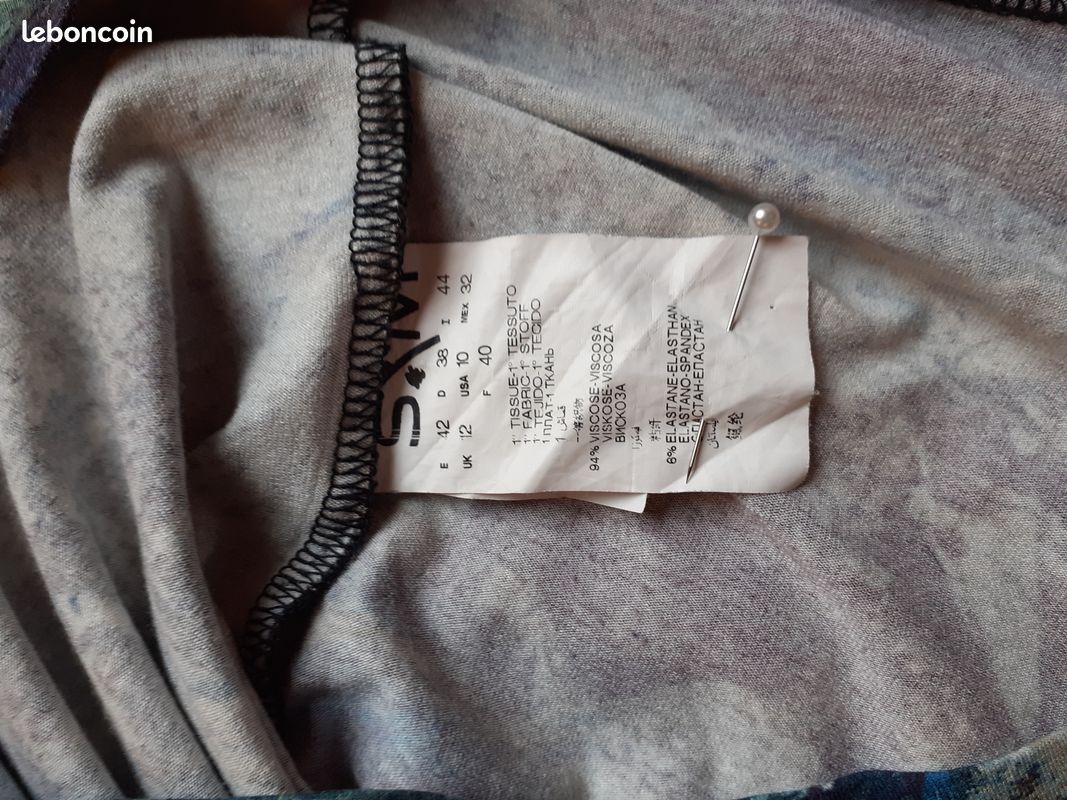 Blouse femme camaieu bleu Sym (image 5)