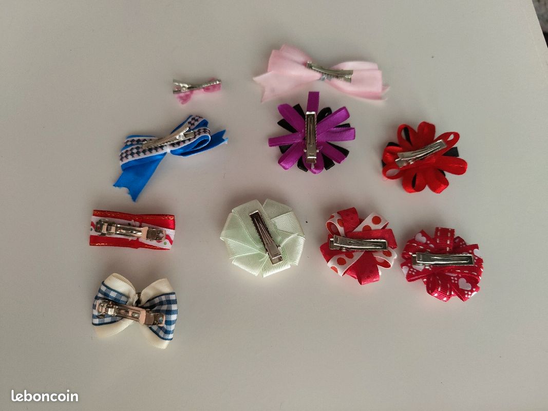 Barrettes pour cheveux en tissu (image 3)