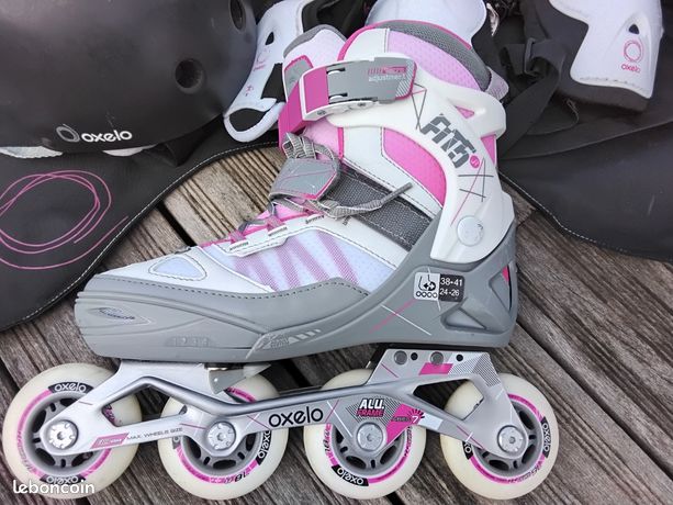 Roller fitness enfant FIT 5 Jr rose kaki pour les clubs et collectivités | Decathlon Pro