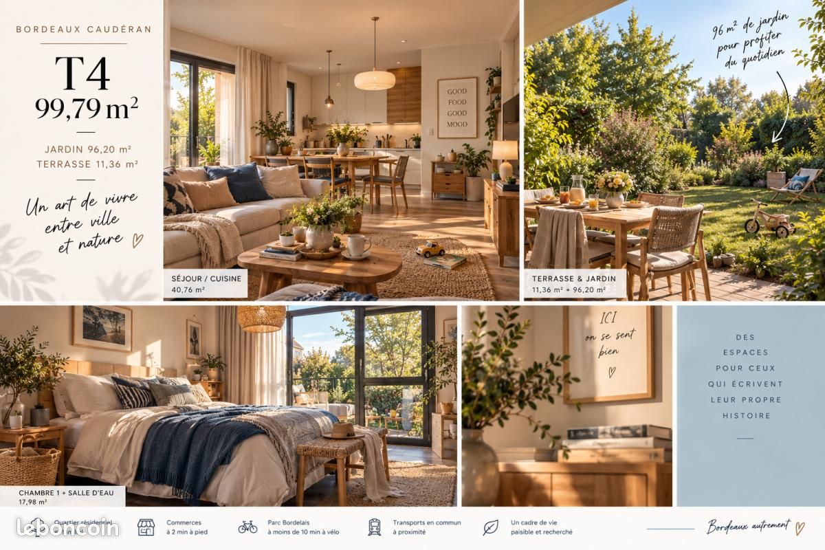 Appartement 4 pièces 100 m² · à Bordeaux · 100 m² · 569 000 €