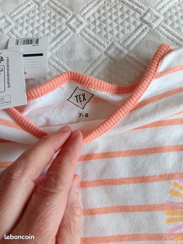 Pyjama Court été Imprimé Perroquet Avec Strass Taille 38-40 - Neuf Avec étiquettes !