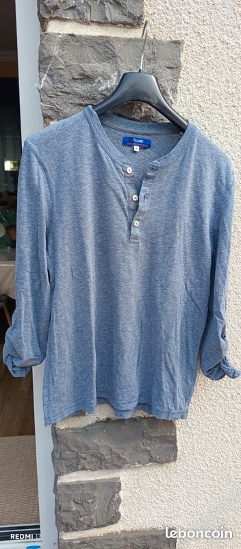 Shirt Col Tunisien Manches Jules Tee Shirt Manches Longues Tee