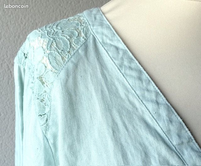 Chemisier Taille 46 - 48 XXL marque Julie Guerlande comme neuf (image 8)