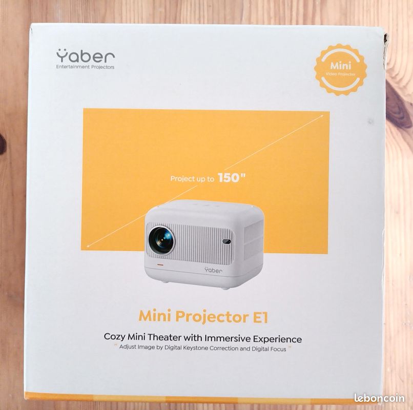 Projecteur vidéo yaber l1: mini, 9500 lumens, 5g wifi, bluetooth, 1080p (image 4)