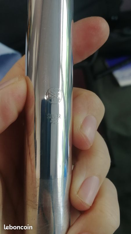 Flute traversière Yamaha 481 silver 925 avec patte de si tête et corps argent (image 3)
