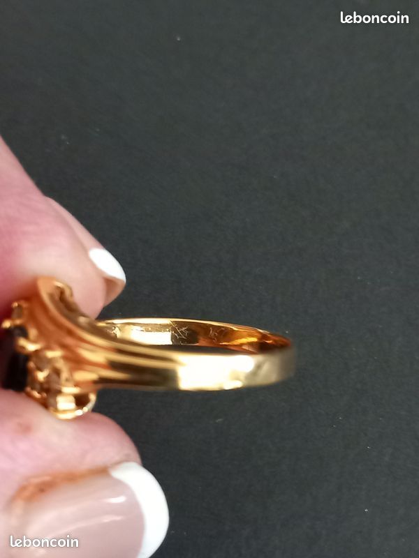 Bague ORIA Plaquée Or Taille 56/57 - Années 1950-1960 - Occasion Vintage