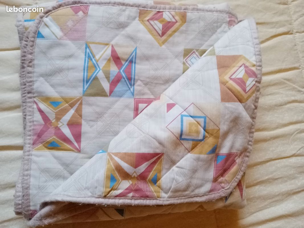 Plaid Vintage DAMART, imprimés géométriques, intérieur matelassé (image 10)