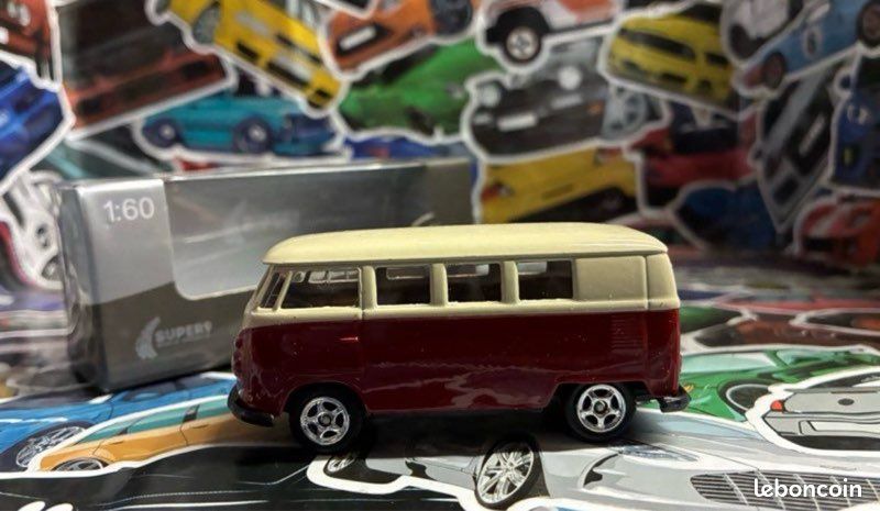 Volkswagen Combi T1 1963 1:60 Welly + boîte - miniature VW Bus (image 6)
