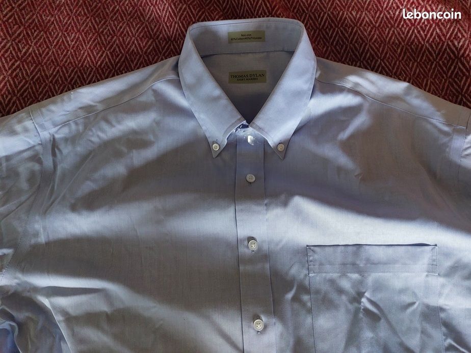 Chemise LL Bean Katahdin Homme, Grande Toile Bleu-gris, Doublure Polaire Et Boutons Pression