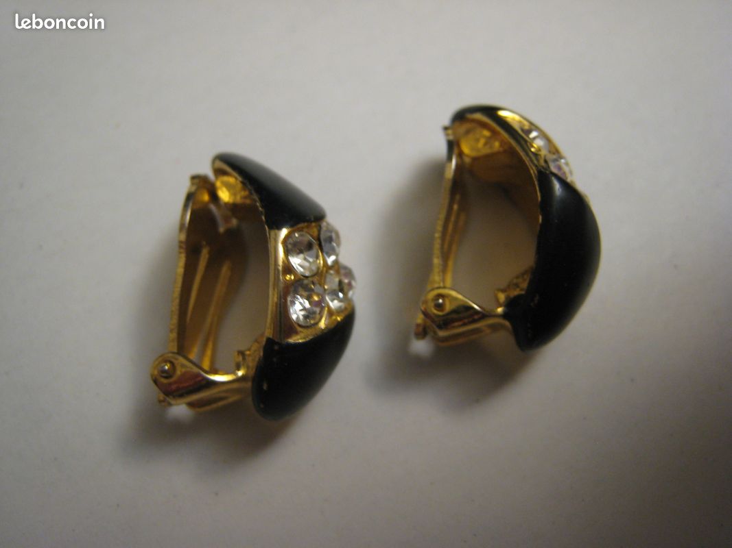 Boucles D'oreilles Vintage à Clips - Joli Modèle Ancien, Occasion