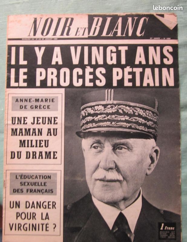 Noir et blanc revue magazine (17) Brigitte Bardot Petain Noel Ursula Andress Petula Clark Jane Fonda De Gaulle Douaumont (image 9)