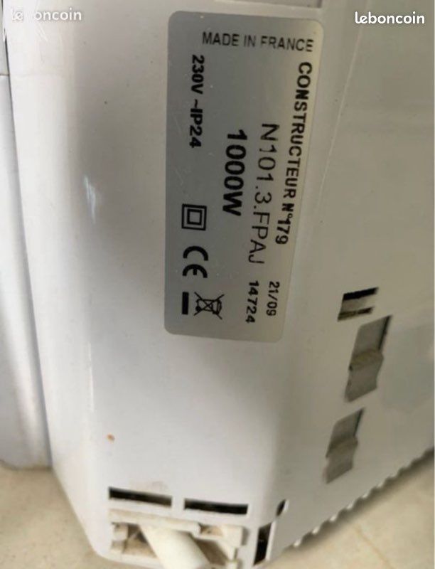 Radiateur Noirot vertical Actifonte (image 2)