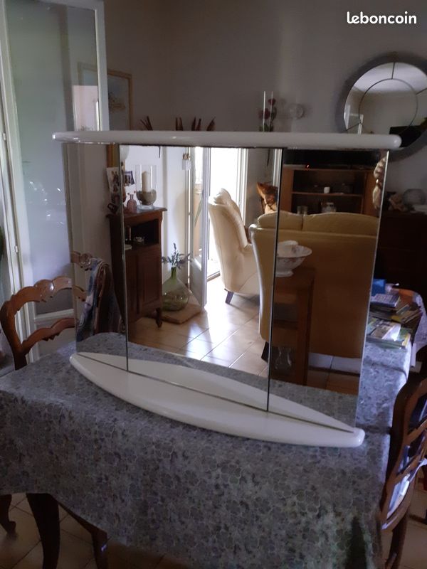 Miroir triptyque avec éclairage (image 2)