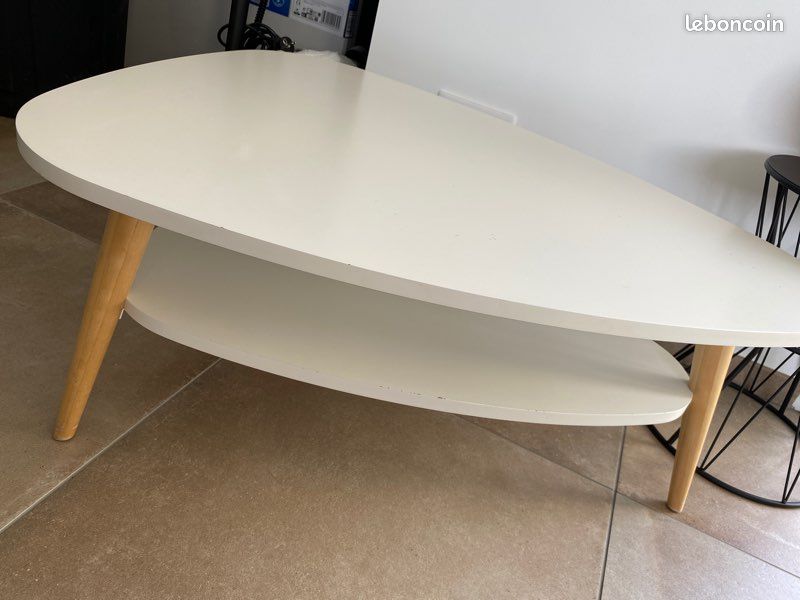 Table basse scandinave double plateau (image 2)