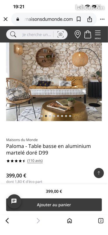 Table basse PALOMA – Maisons du Monde (image 9)