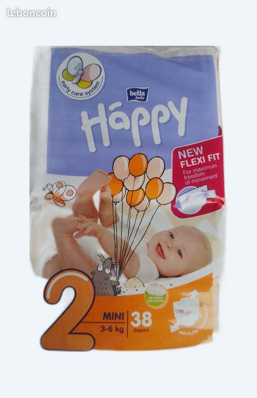 Couche bébé marque Bella baby happy Équipement bébé