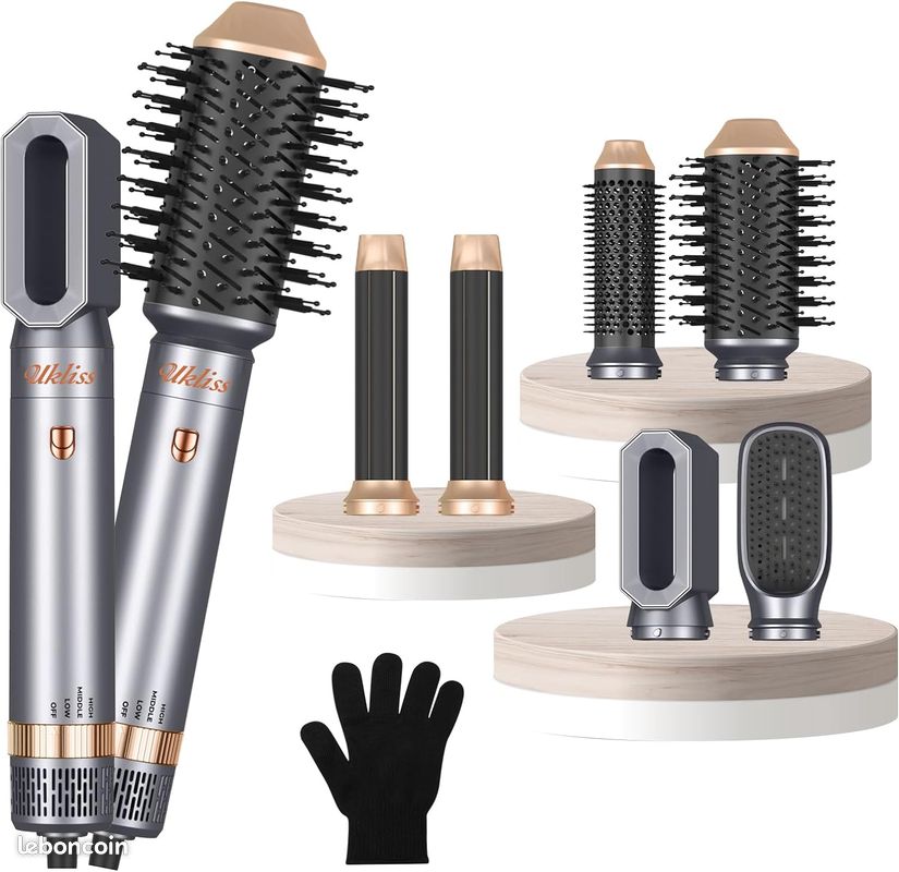 Ukliss Hair Styler, Airstyler 6 IN 1, Brosse Soufflante, Seche Cheveux avec Boucleur a Cheveux à Air (image 1)