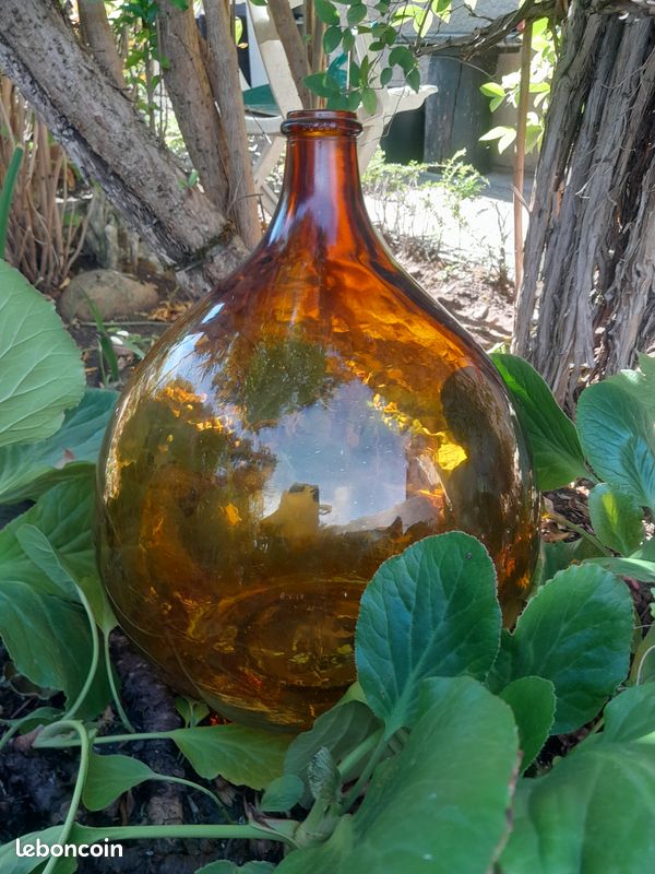VINTAGE : DAME JEANNE OCRE 25 litres TBE (image 2)