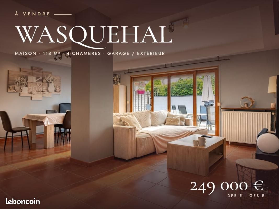 Maison 5 pièces 118 m² · à Wasquehal · 118 m² · 249 000 €