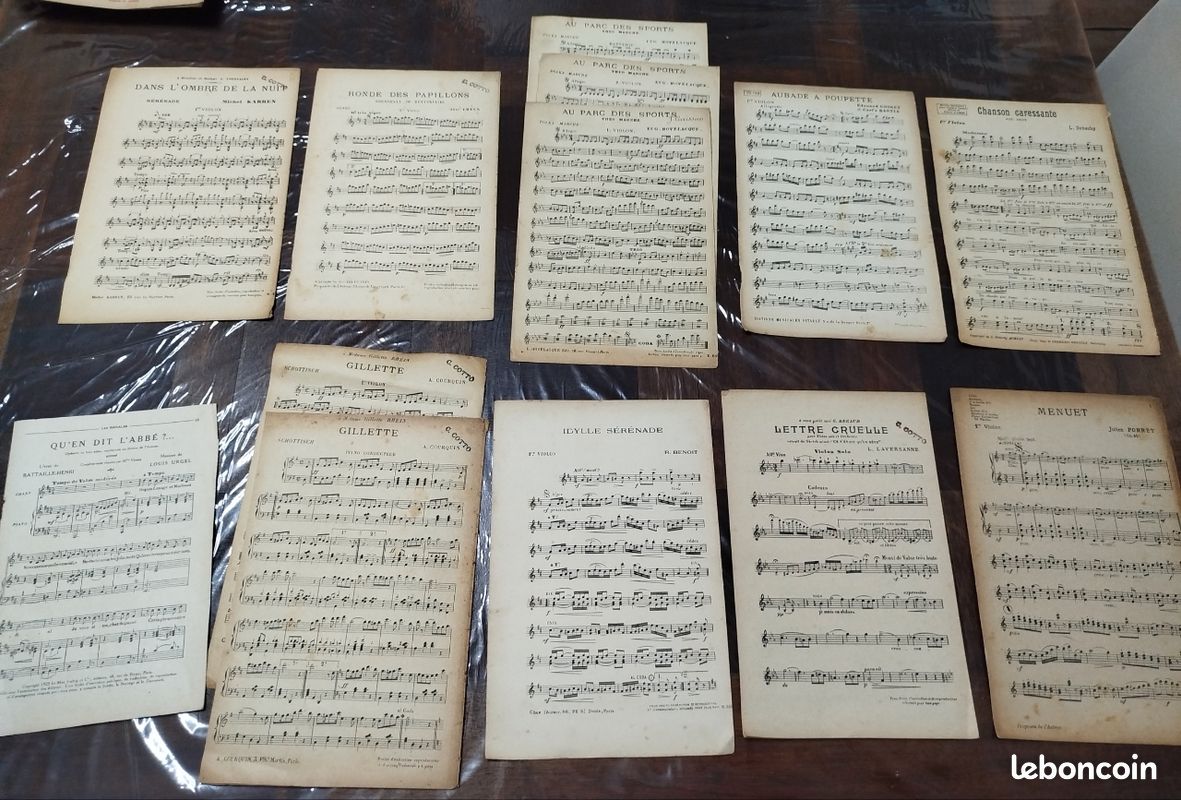 Lot de 92 anciennes partitions de musique (image 8)