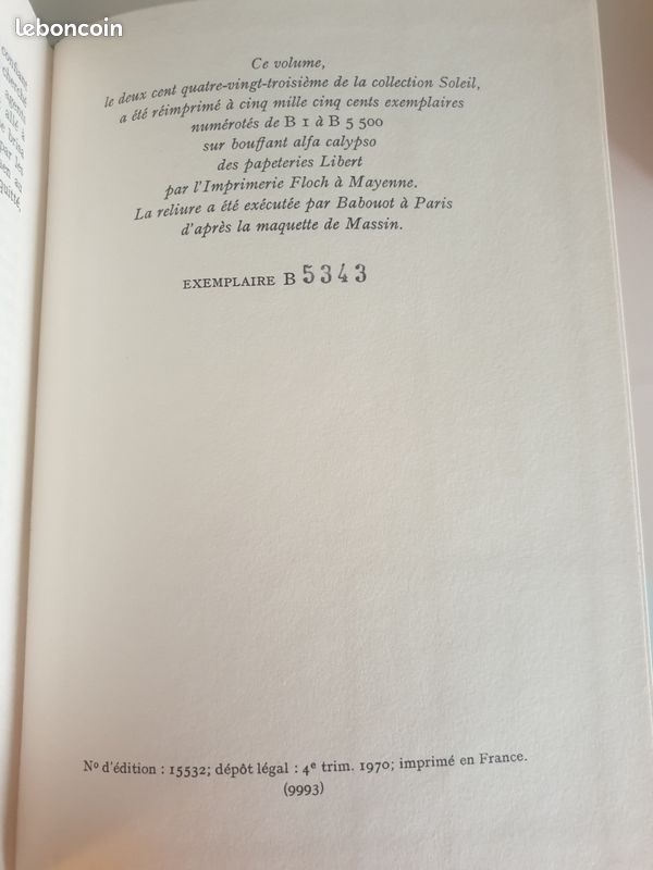 Les poneys sauvages Michel Deon Gallimard édition de 1970 reliure tissu (image 3)