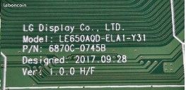 Carte TCON 3551L-1723E Pour LG OLED65E8PLA - Pour Téléviseur - Occasion Fonctionnelle