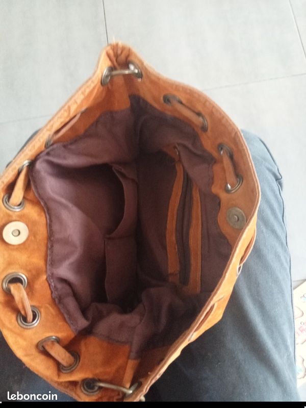Sac à main en cuir imitation daim (image 3)