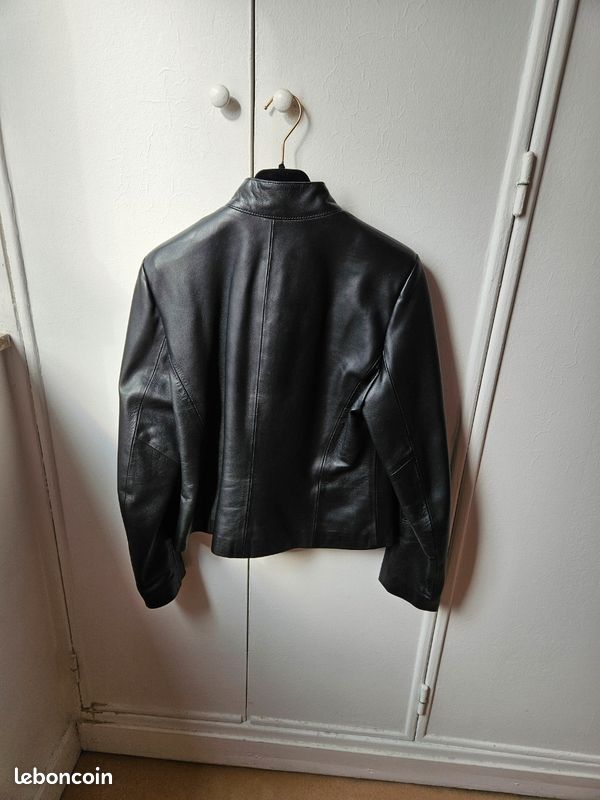Blouson en cuir d'agneau (image 5)