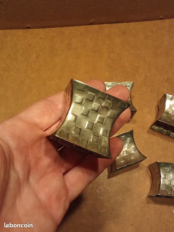 Bismillah Lot De 6 Ronds De Serviette En Métal Pour Décoration De Table