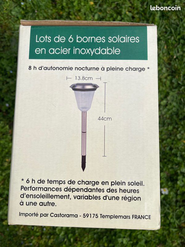 Lot de 6 bornes solaires neuf (image 2)