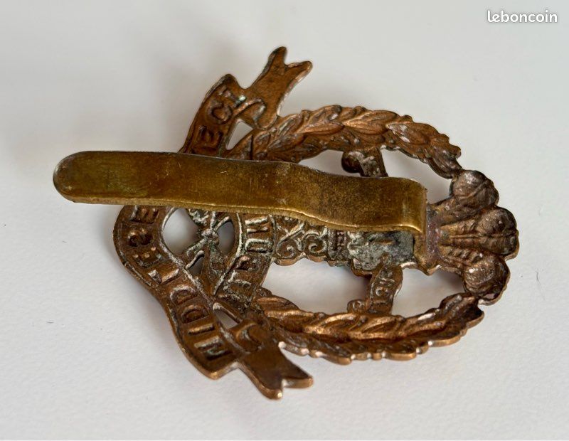 Badge Militaire Gurkha N105 – Insigne De Casquette Armée Britannique – Laiton, Authentique Népal