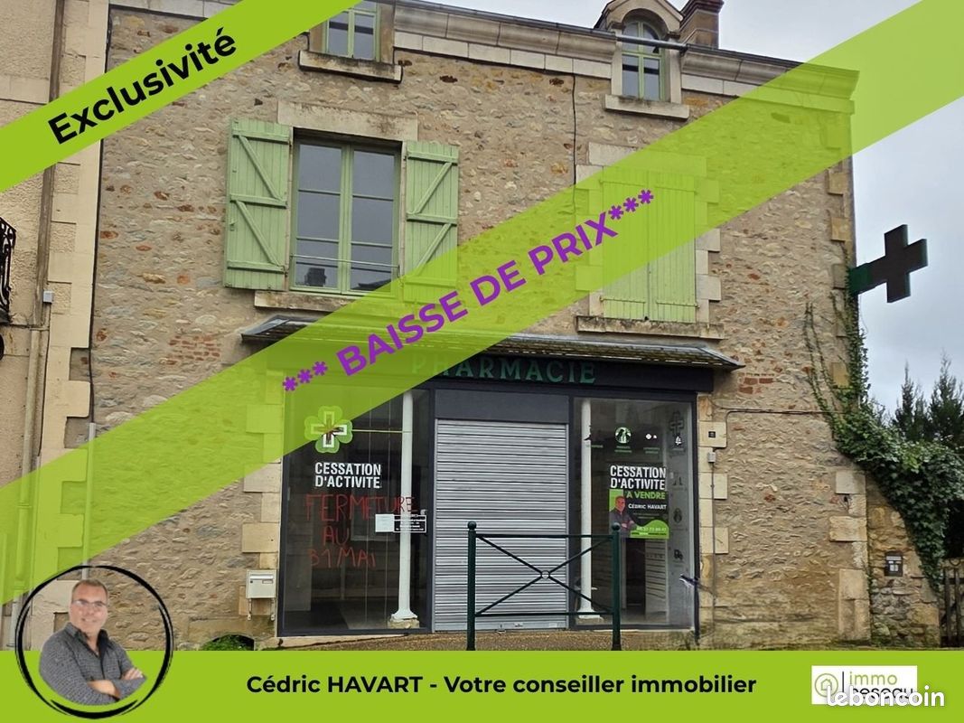 Maison 8 pièces 186 m² · à Prissac · 186 m² · 89 000 €