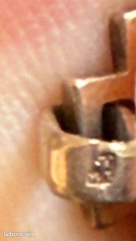 Pendentif Croix Lapidé 32 Mm – Plaqué Vermeil Laminé Or, Unisexe, Neuf Avec étiquettes