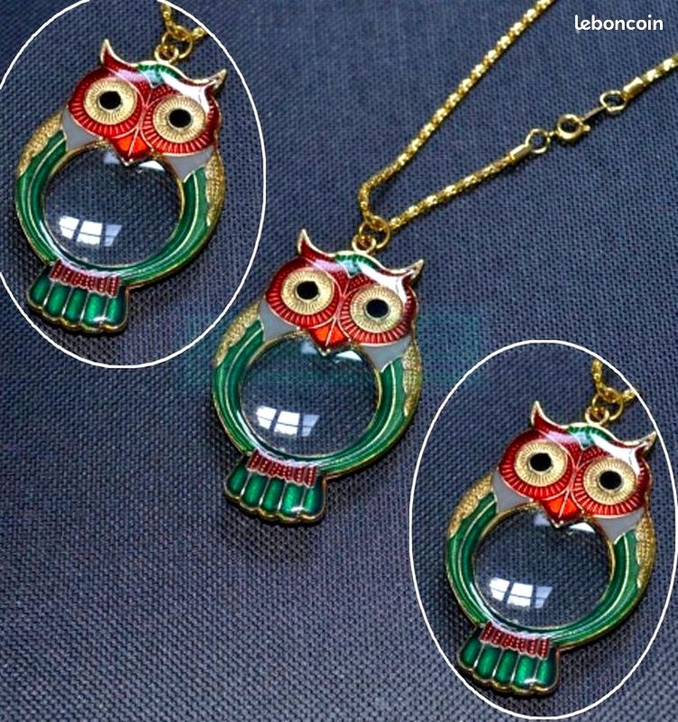 Pendentif Hibou Vintage Années 70 – Énorme Superposition MCM, Or Brossé, Acrylique Et Métal