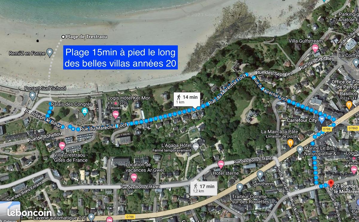 Gite 6 personnes- centre ville PERROS GUIREC - plages et commerces à pieds (image 9)