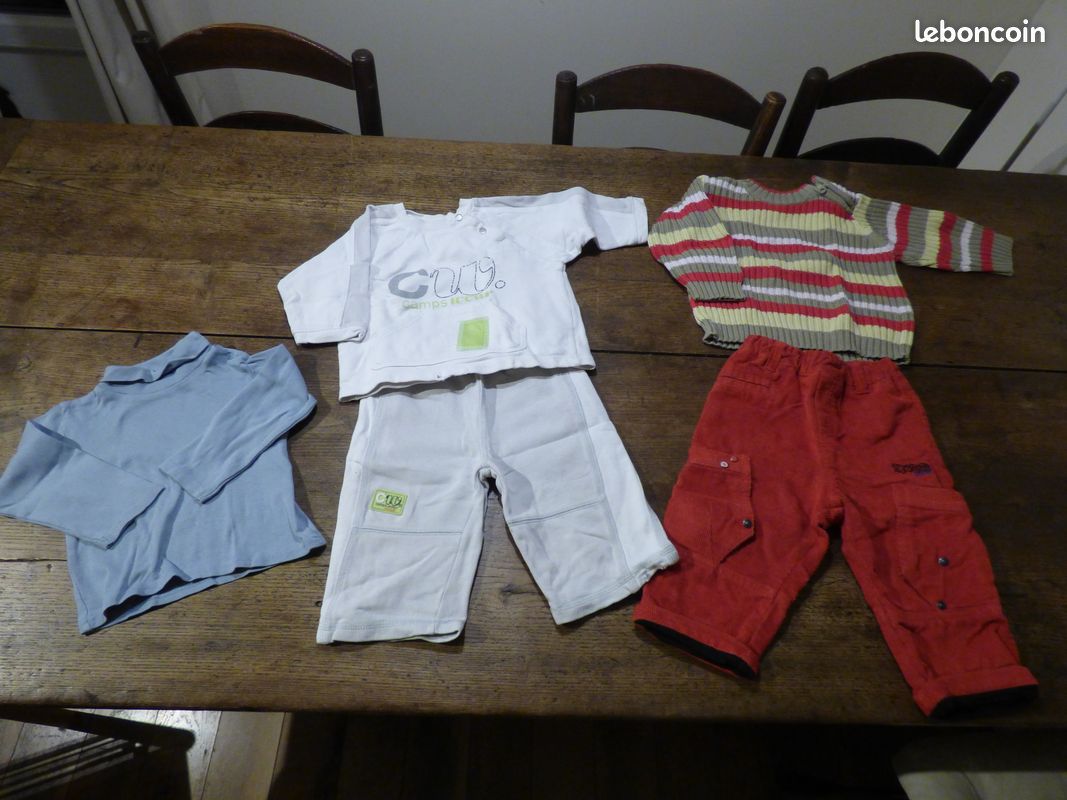 (abc37) Lot vêtements hiver garçon 12 mois (image 1)