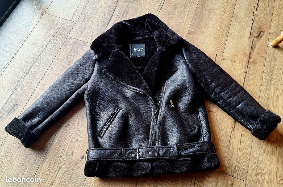 BLOUSON AVIATEUR Effet Taille S 36 Vêtements